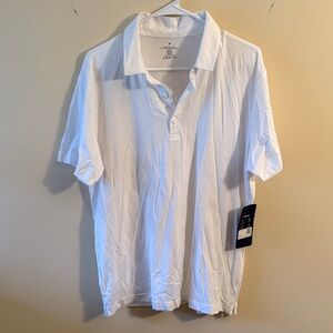 Fabletics Classic White Polo Shirt
